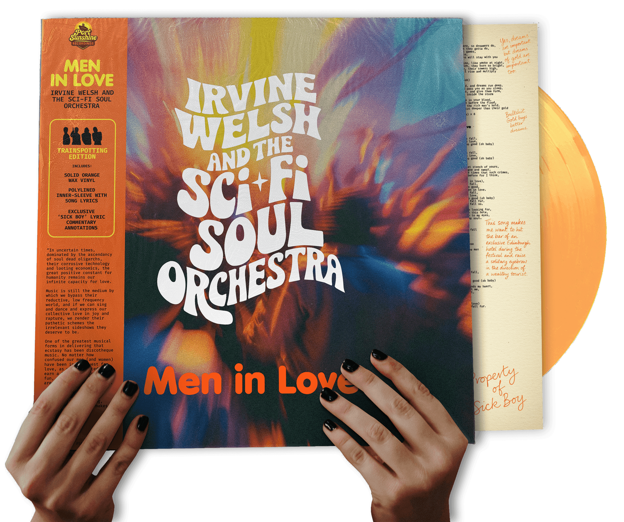Men in Love album vinyl by Irvine Welsh and The Sci-Fi Soul Orchestra