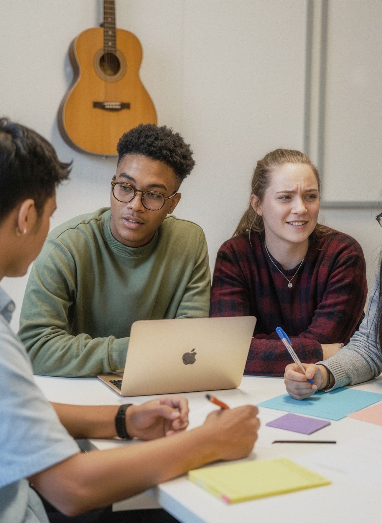 Students in a workshop setting